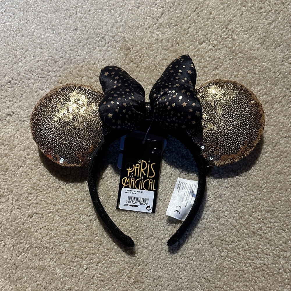 DISNEYLAND PARIS Mickey Mouse Sequins Ears